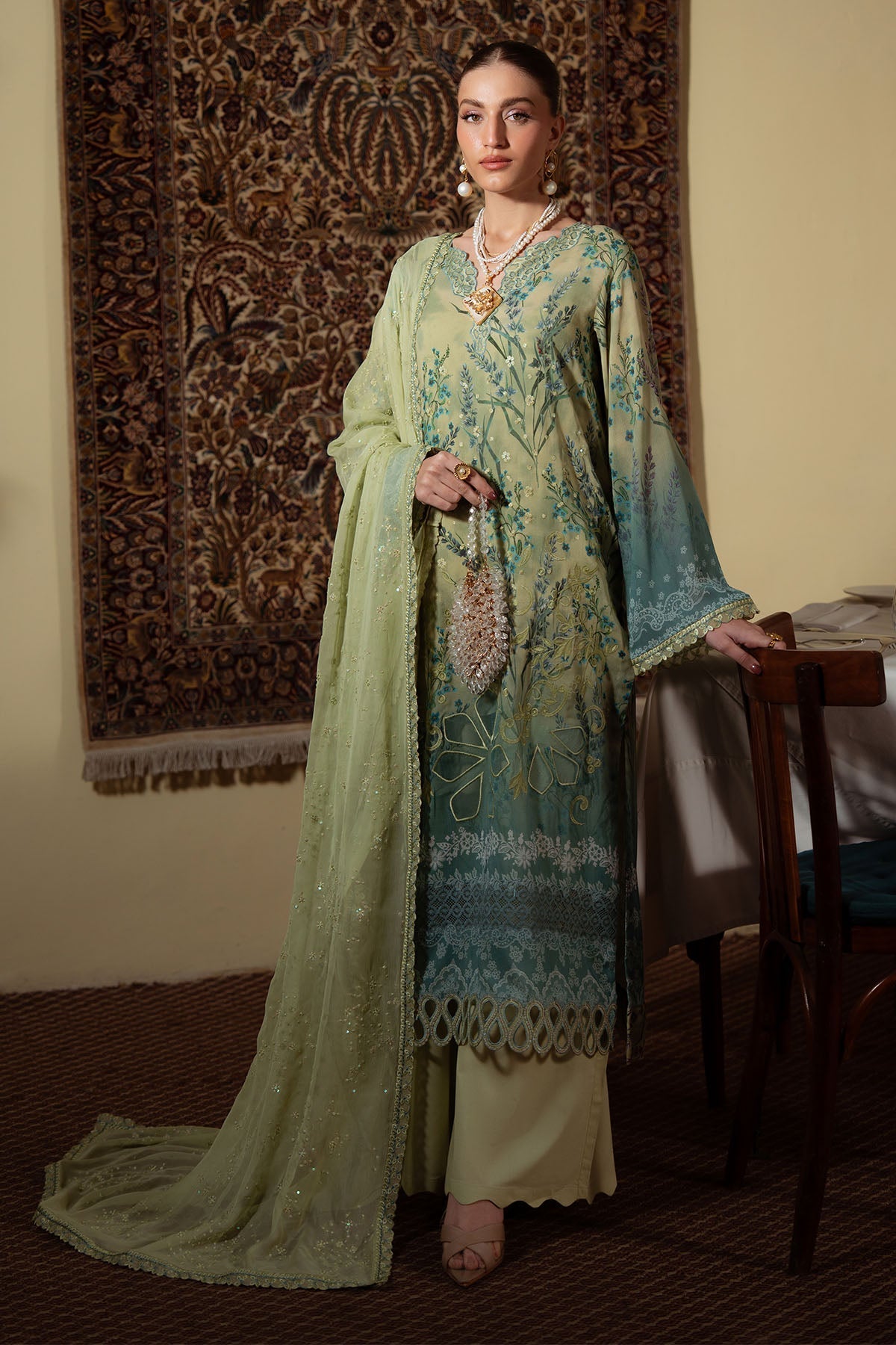 Nureh | Swiss Lawn | NS-161 - by Libasekhas UK - Registered Vendor of : Nureh - 100% Original Designer Dress