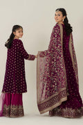 Maria B | 3 Piece Embroidered Velvet Suit | MKS-W24-38 - by - Libasekhas UK - Registered Vendor of : Maria B - 100% Original Designer Dresss
