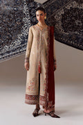 Qalamkar | Q Line Linen 26 | QLW-16 HAMNA - by Libasekhas UK - Registered Vendor of : Qalamkar - 100% Original Designer Dress
