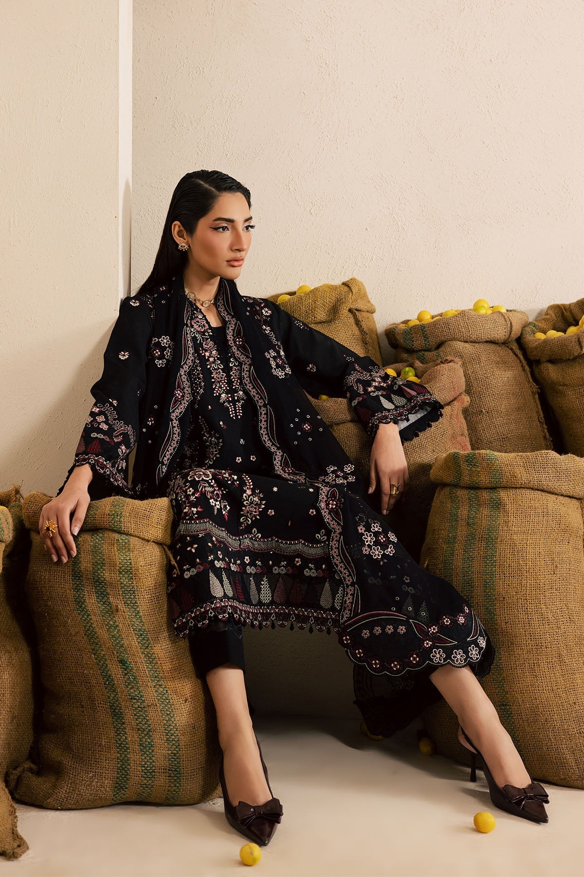 Nureh | Karandi Collection | NE-221 - by Libasekhas UK - Registered Vendor of : Nureh - 100% Original Designer Dress
