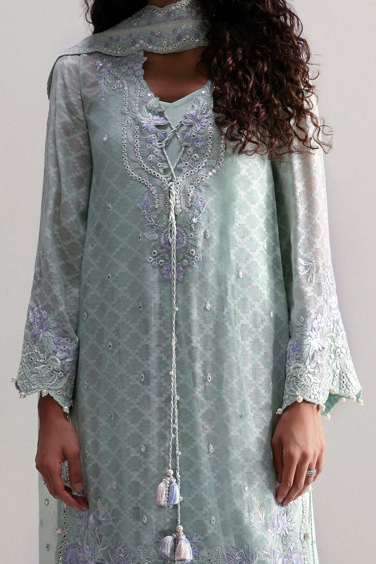 Afrozeh | Slate Ready to Wear | Elysia - by Libasekhas UK - Registered Vendor of : Afrozeh - 100% Original Designer Dress