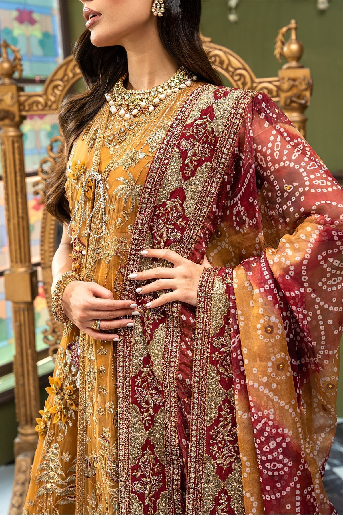 Nureh | Jhoomro Wedding Formals | NL-52 - ZAWIYA - by - Libasekhas UK - Registered Vendor of : Nureh - 100% Original Designer Dresss