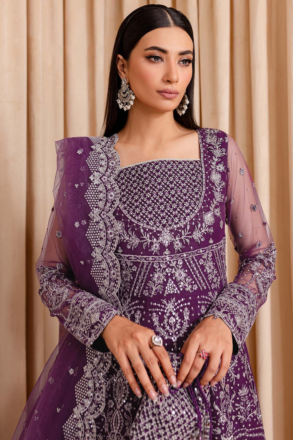 Farasha | Lumiere Formals | Plum Passion - by - Libasekhas UK - Registered Vendor of : Farasha - 100% Original Designer Dresss