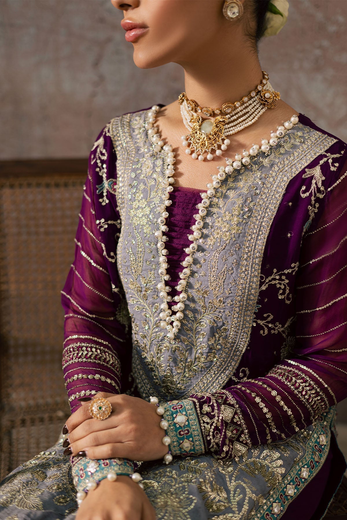 Nureh | Wedding Formals | FP-152 - by Libasekhas UK - Registered Vendor of : Nureh - 100% Original Designer Dress