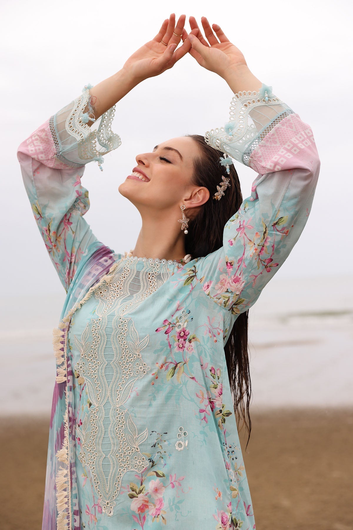 Nureh | Gardenia Embroidered Lawn 25 | NSG-173 - by - Libasekhas UK - Registered Vendor of : Nureh - 100% Original Designer Dresss