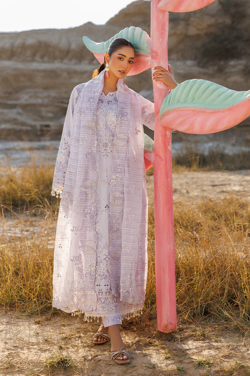 Emaan adeel | Sunlit Groove Luxury Lawn 26 | SUNLIT SWAY - by Libasekhas UK - Registered Vendor of : Emaan Adeel - 100% Original Designer Dress