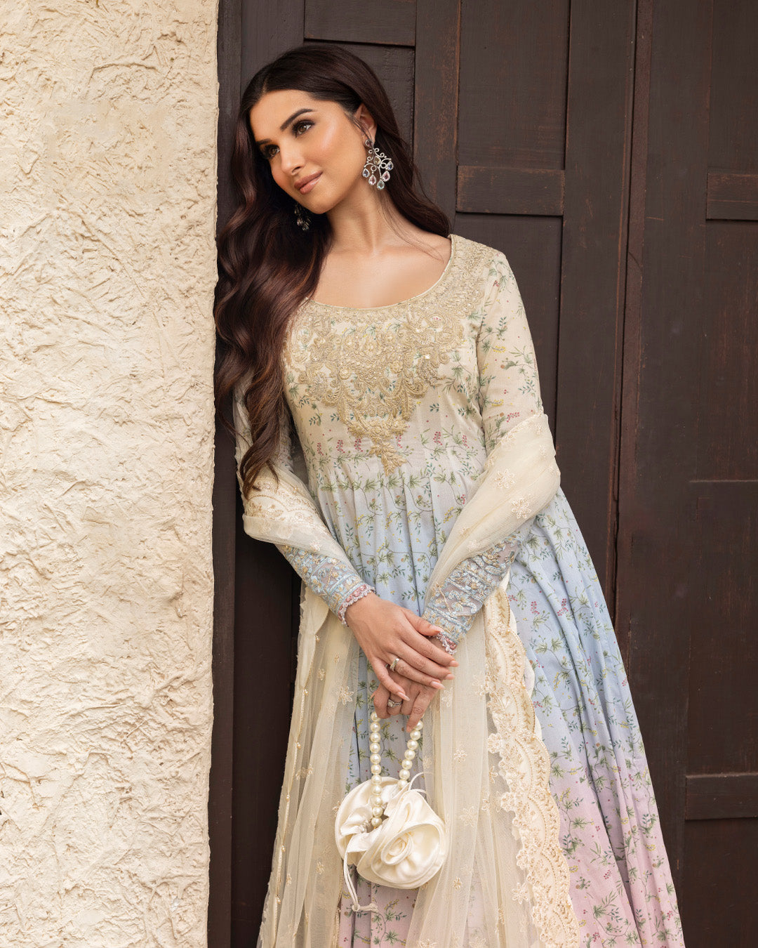 Faiza Saqlain | Zinnia Lawn 25 | Freesia -  Faiza Saqlain Ladies Clothes -  House of Maryam