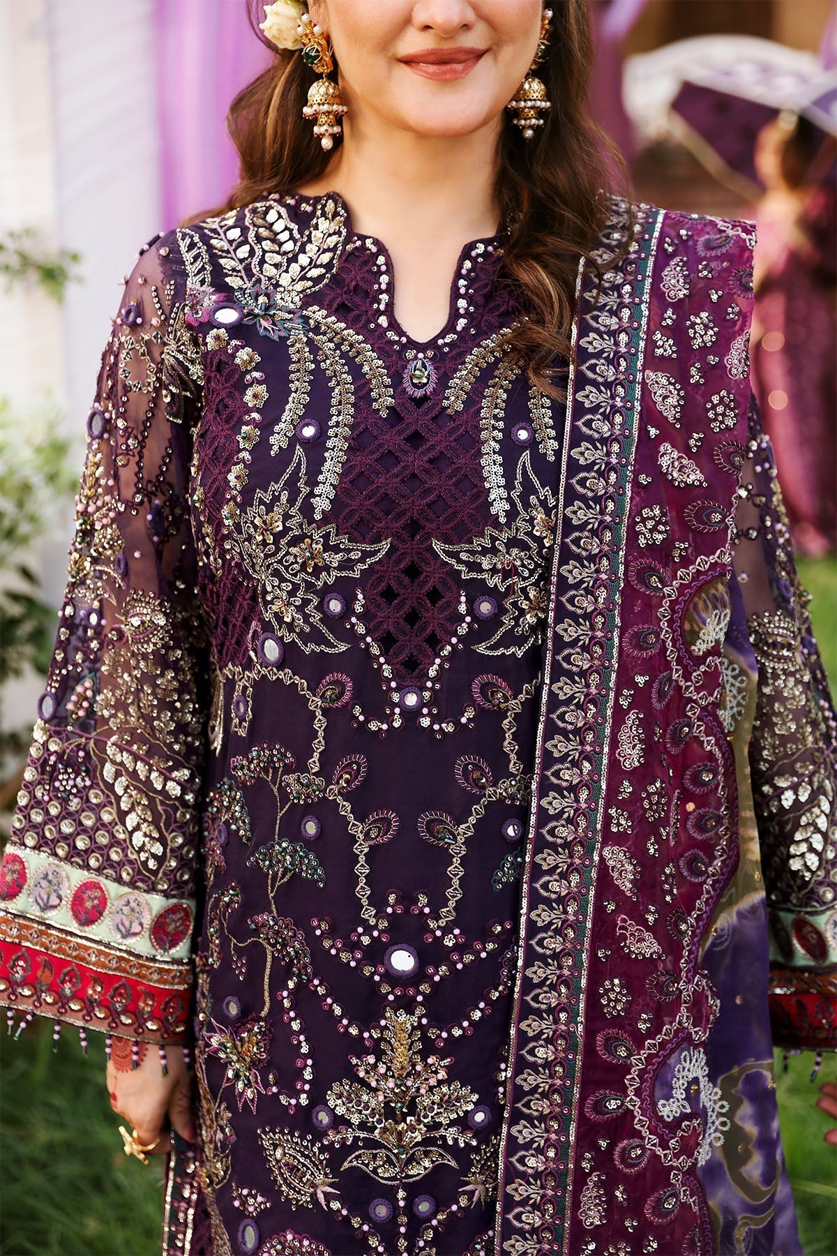 Nureh | Jhoomro Wedding Formals | NL-70 JAHAN - by - Libasekhas UK - Registered Vendor of : Nureh - 100% Original Designer Dresss