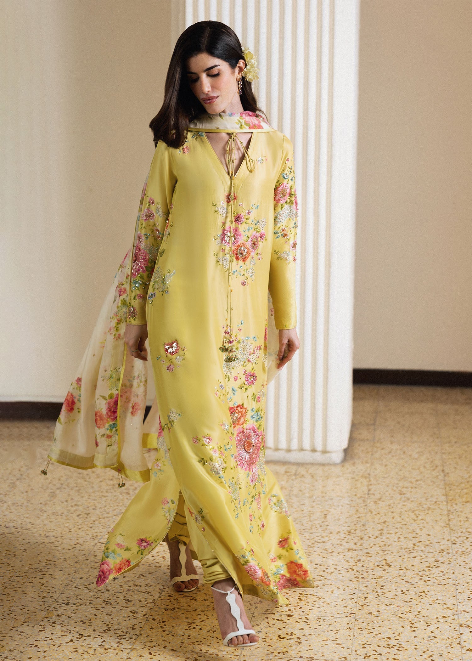 Hussain Rehar | Luxury Pret 26 | Rose Aura - by Libasekhas UK - Registered Vendor of : Hussain Rehar - 100% Original Designer Dress