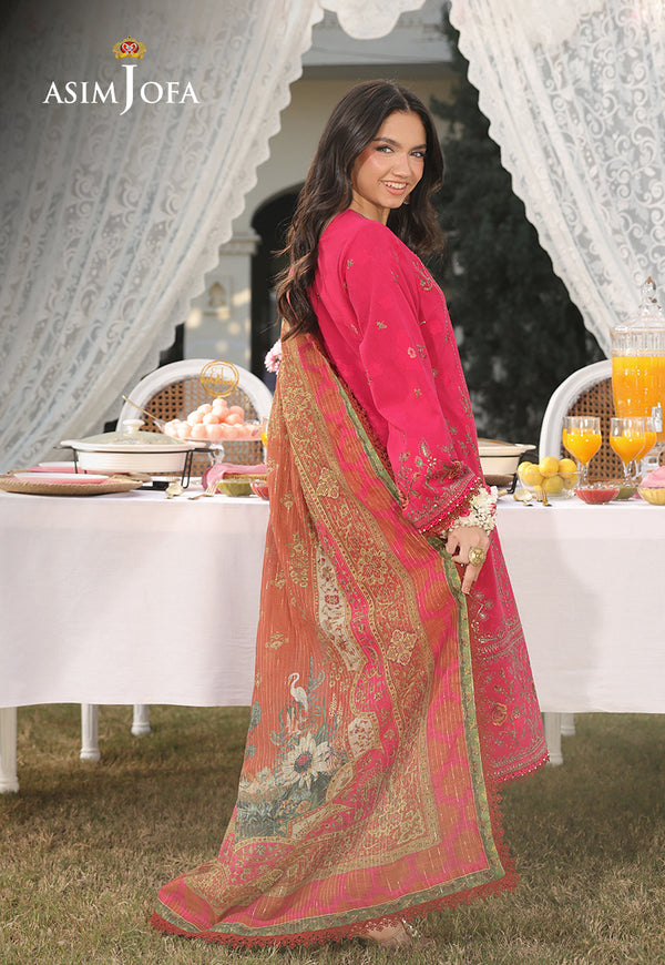 Asim Jofa | Summer Rhapsody | AJUBU-06 Embroidered Jacquard - by Libasekhas UK - Registered Vendor of : Asim Jofa - 100% Original Designer Dress