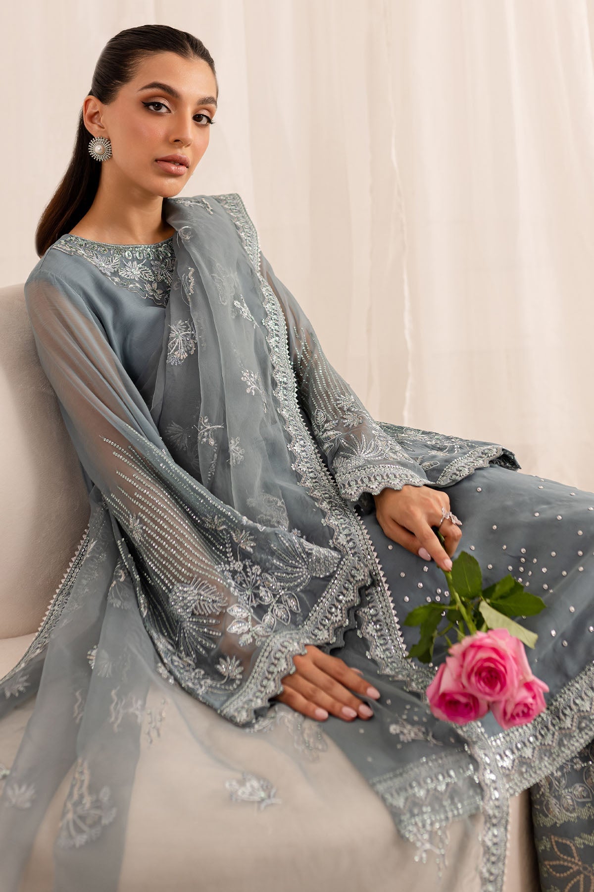 Nureh | Fancy Formals | NP-521 - by - Libasekhas UK - Registered Vendor of : Nureh - 100% Original Designer Dresss