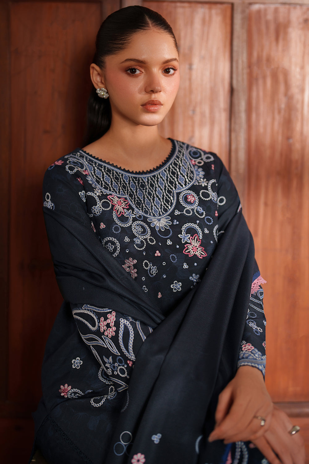 Farasha | Meline Premium Viscose 25 | Night Oak - by Libasekhas UK - Registered Vendor of : Farasha - 100% Original Designer Dress