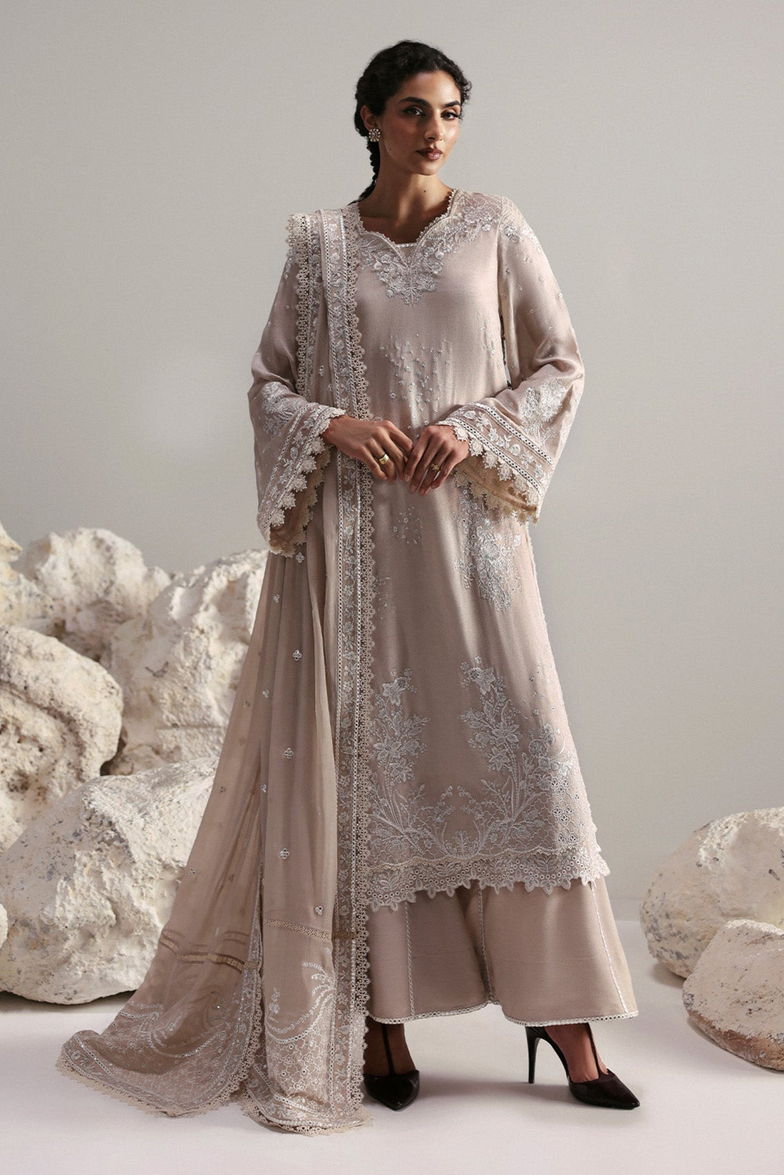 Afrozeh | Slate Ready to Wear | Xavian - by Libasekhas UK - Registered Vendor of : Afrozeh - 100% Original Designer Dress