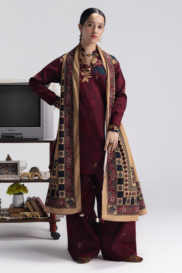 Zara ShahJahan | Coco Prints Winter 26 | Iris-8A - by Libasekhas UK - Registered Vendor of : Zara ShahJahan - 100% Original Designer Dress