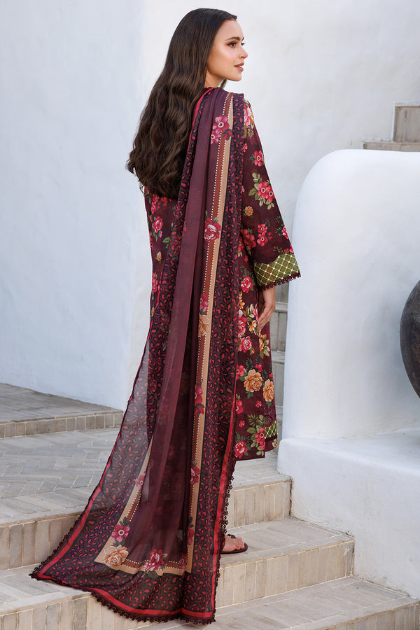 Farasha | Printed Essentials | Floral Berry - by - Libasekhas UK - Registered Vendor of : Farasha - 100% Original Designer Dresss