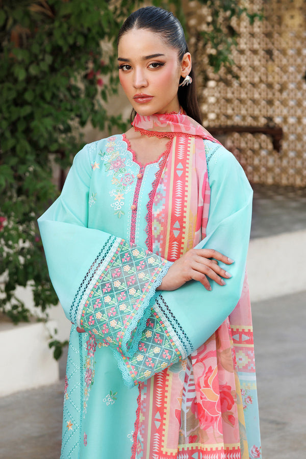Farasha | Summer Weaves Embroidered Lawn | Ocean Veil - by - Libasekhas UK - Registered Vendor of : Farasha - 100% Original Designer Dresss