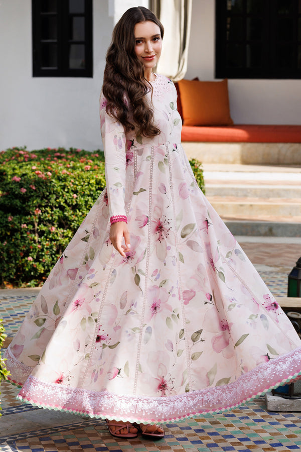 Farasha | Printed Essentials | Pink Bloom - by - Libasekhas UK - Registered Vendor of : Farasha - 100% Original Designer Dresss
