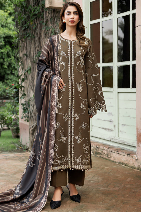 Farasha | Eminence Khaddar 25 | Stonepetal - by Libasekhas UK - Registered Vendor of : Farasha - 100% Original Designer Dress