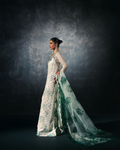 Vasal | Zyra Luxe Pret 26 | Emerald Whisper - by Libasekhas UK - Registered Vendor of : Vasal - 100% Original Designer Dress