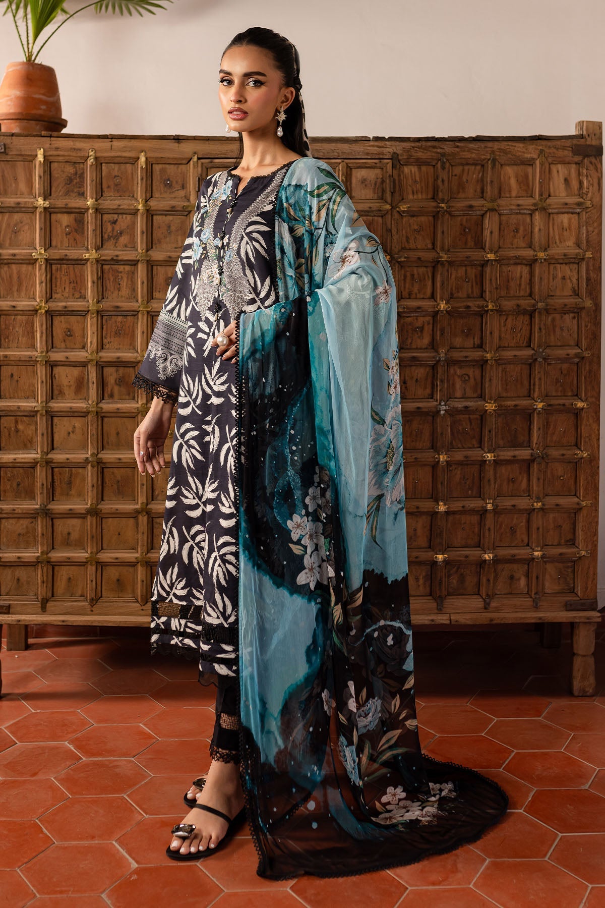 Nureh | Printed Lawn 25 | SP-142 - by - Libasekhas UK - Registered Vendor of : Nureh - 100% Original Designer Dresss