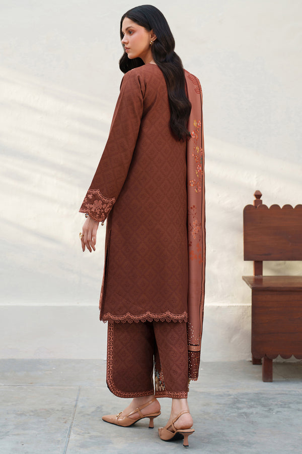Farasha | Meline Premium Viscose 25 | Brown Clay - by Libasekhas UK - Registered Vendor of : Farasha - 100% Original Designer Dress