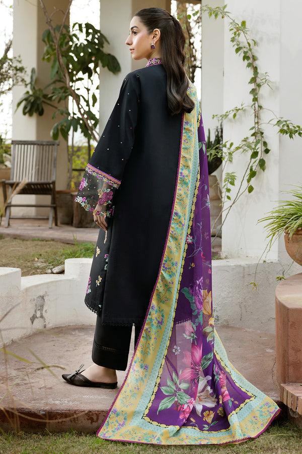 Farasha | Summer Weaves Embroidered Lawn | Raven Dusk - by - Libasekhas UK - Registered Vendor of : Farasha - 100% Original Designer Dresss