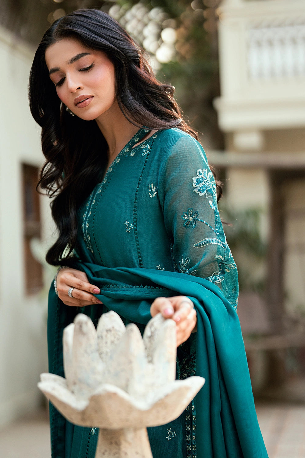 Azure | Vogue Formals | Emerald Empress - by Libasekhas UK - Registered Vendor of : Azure - 100% Original Designer Dress