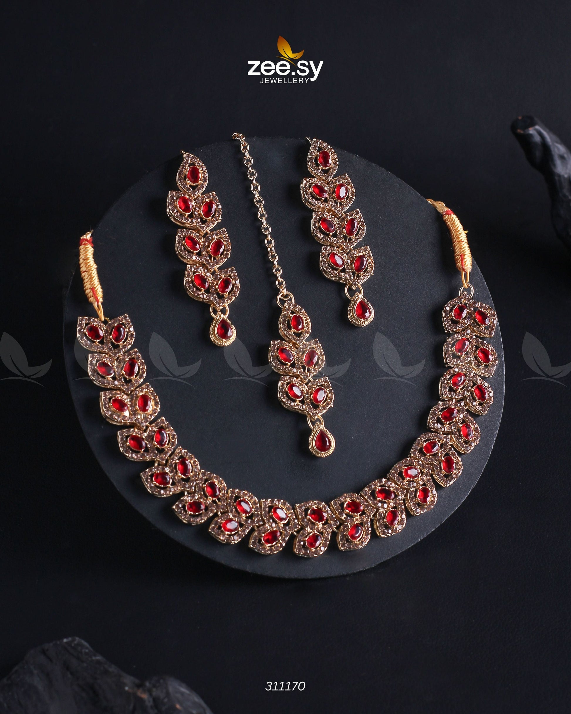 Elara Necklace - by - Libasekhas UK - Registered Vendor of : Zeesy - 100% Original Designer Dresss