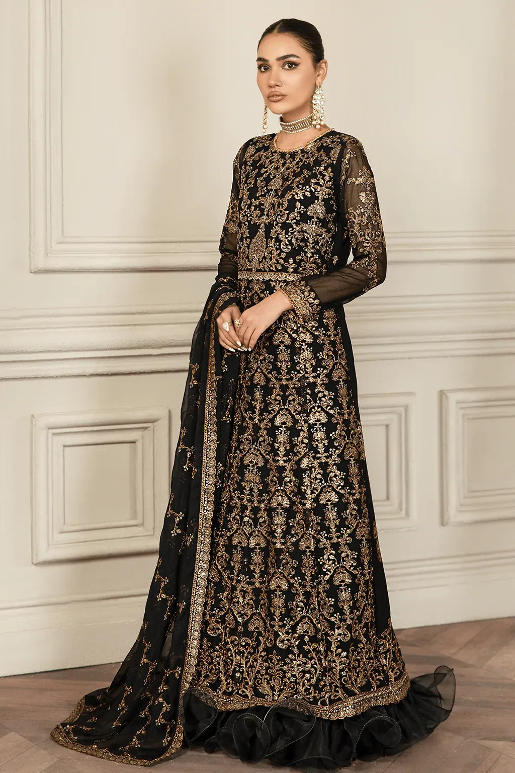 Zarif | Mehroz Formals | Black Ruby - by - Libasekhas UK - Registered Vendor of : Zarif - 100% Original Designer Dresss
