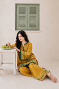Saad Shaikh | Ease Fall Edit 26 | D-08 Co-ord Set Mustard - by Libasekhas UK - Registered Vendor of : Saad Shaikh - 100% Original Designer Dress
