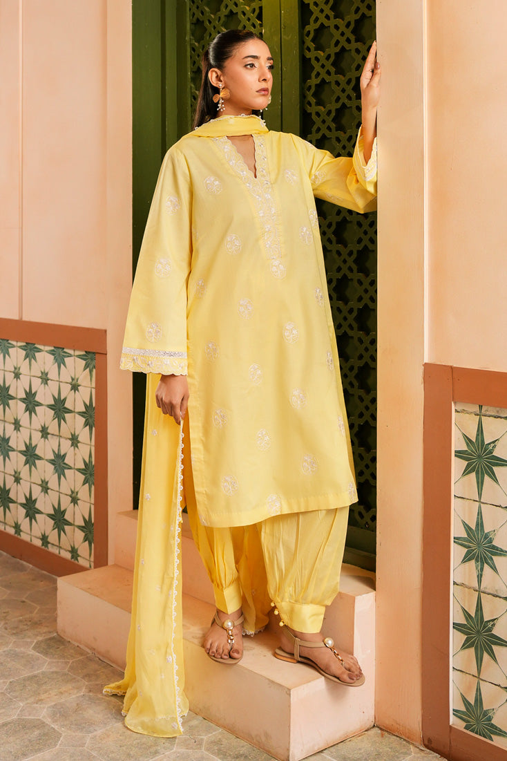 Marjjan | Leya Collection | MBL-100 (YELLOW) - by Libasekhas - Registered Vendor of : Marjjan - 100% Original Designer Dress