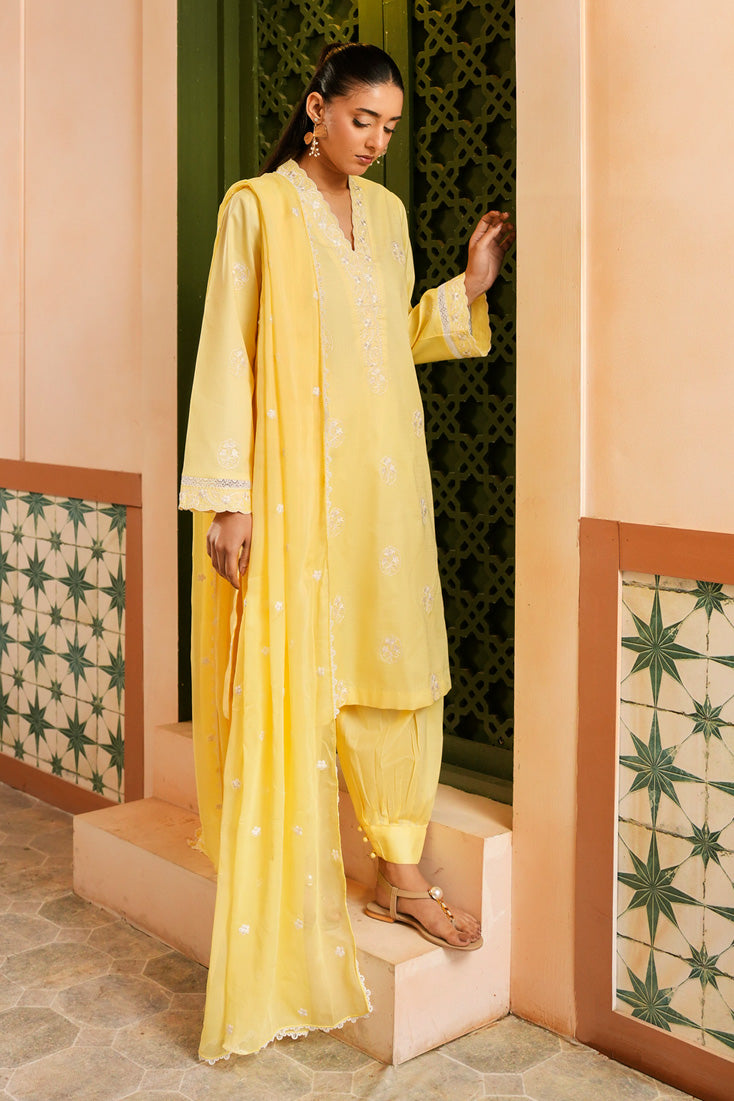 Marjjan | Leya Collection | MBL-100 (YELLOW) - by Libasekhas - Registered Vendor of : Marjjan - 100% Original Designer Dress