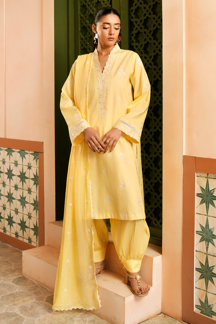 Marjjan | Leya Collection | MBL-100 (YELLOW) - by Libasekhas - Registered Vendor of : Marjjan - 100% Original Designer Dress