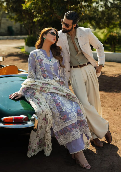Kahf Premium | Luxury Lawn 25 | KLR-01 Maeve - by - Libasekhas UK - Registered Vendor of : Kahf Premium - 100% Original Designer Dresss