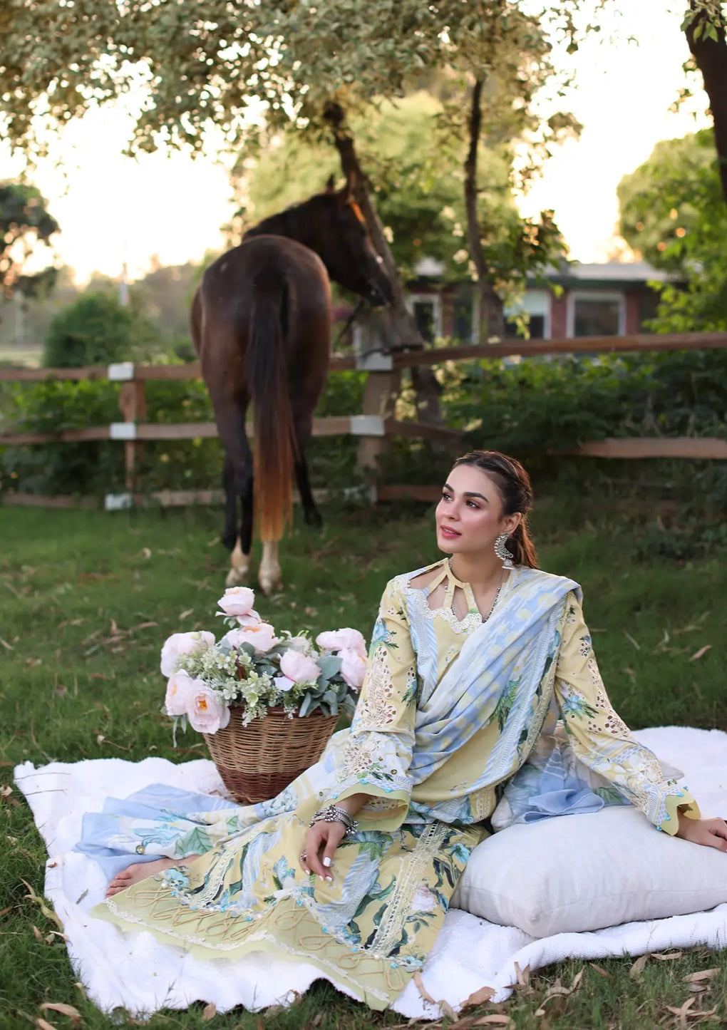 Elaf Premium | Prints Chikankari 24 | 05A CITRUS CRUSH - Luxury -  Libasekhas