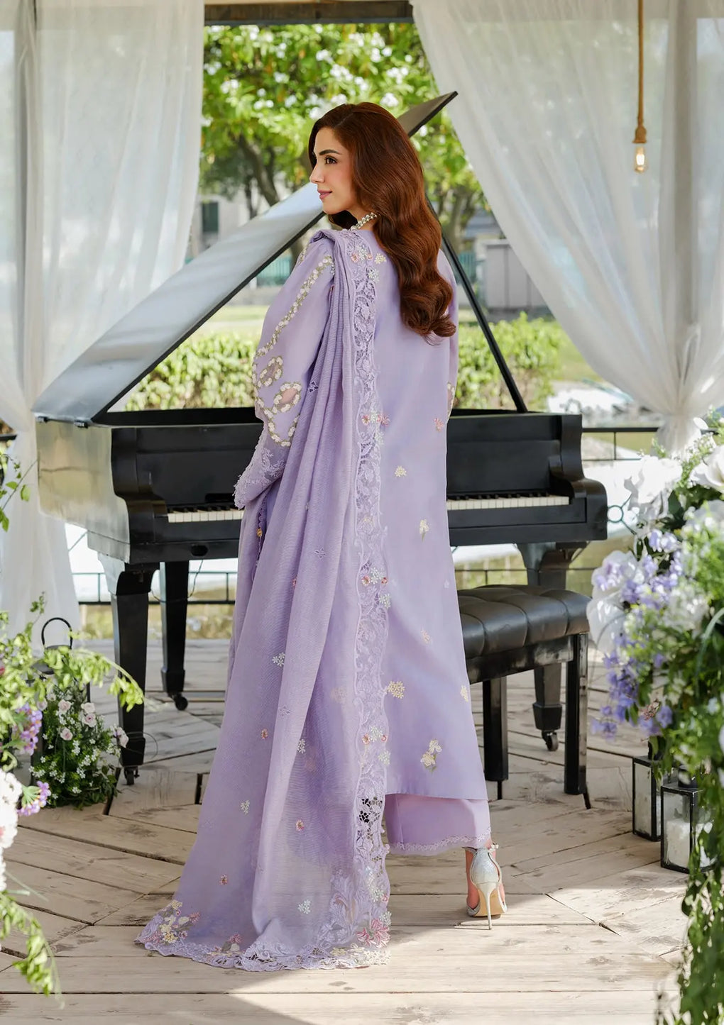 Elaf Premium | Luxury Lawn 25 | ELH-3A PARIS HUES - by - Libasekhas UK - Registered Vendor of : Elaf Premium - 100% Original Designer Dresss