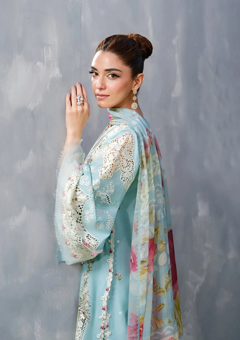 Elaf Premium | Luxury Lawn 25 | ELH-5B ELYA - by - Libasekhas UK - Registered Vendor of : Elaf Premium - 100% Original Designer Dresss