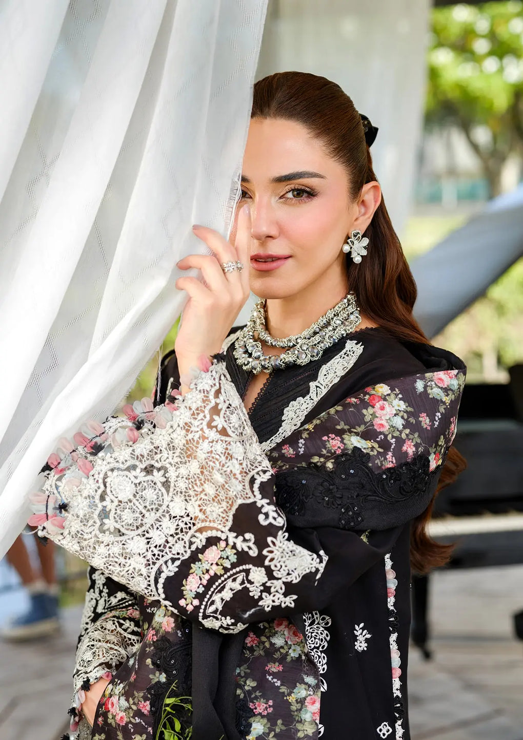 Elaf Premium | Luxury Lawn 25 | ELH-6A SERENA - by - Libasekhas UK - Registered Vendor of : Elaf Premium - 100% Original Designer Dresss