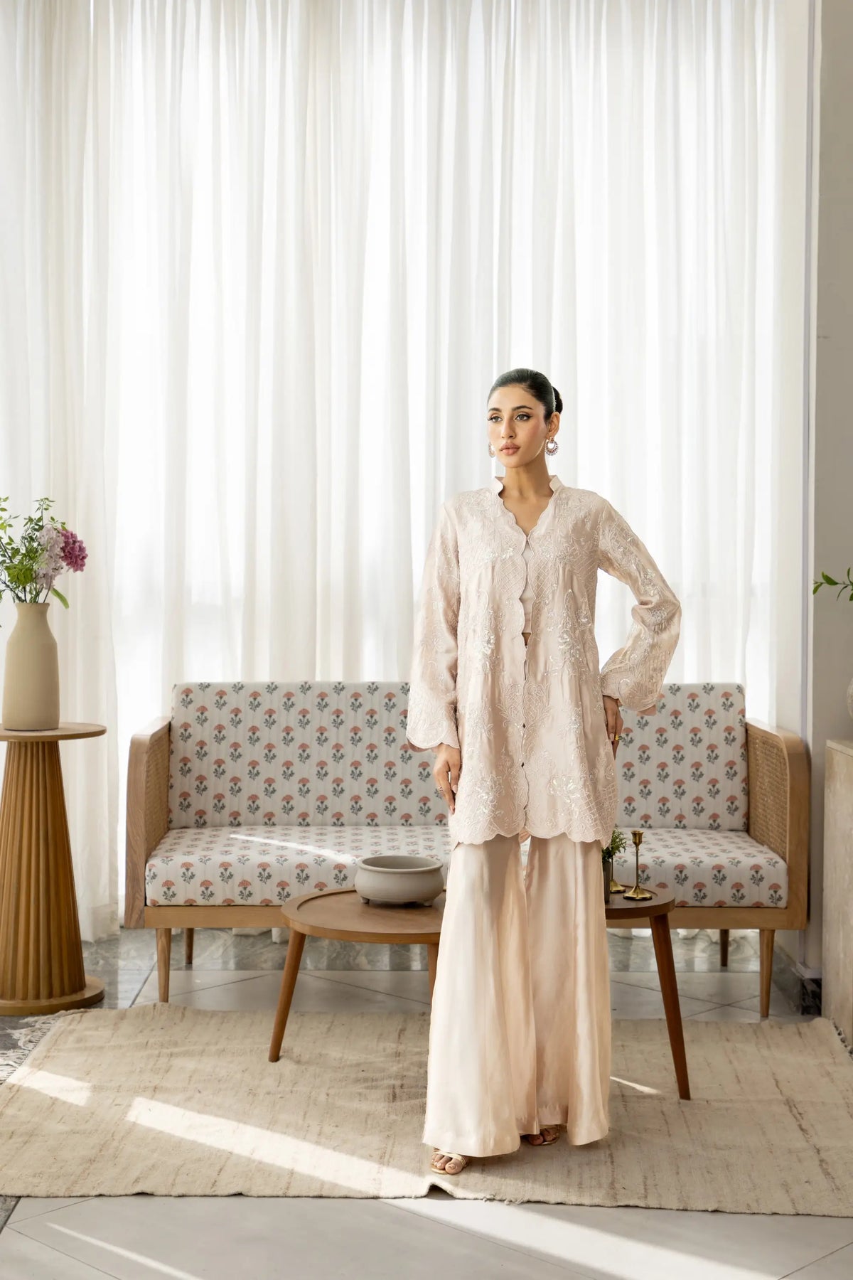Wahaj M Khan | Sanam Luxe | Onion Pink Sanam JS - by Libasekhas UK - Registered Vendor of : Wahaj M Khan - 100% Original Designer Dress