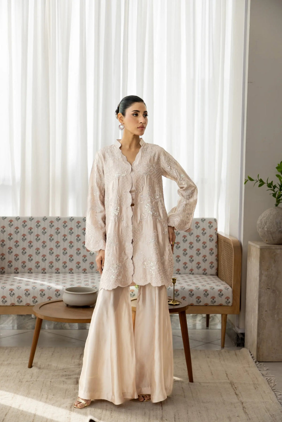Wahaj M Khan | Sanam Luxe | Onion Pink Sanam JS - by Libasekhas UK - Registered Vendor of : Wahaj M Khan - 100% Original Designer Dress
