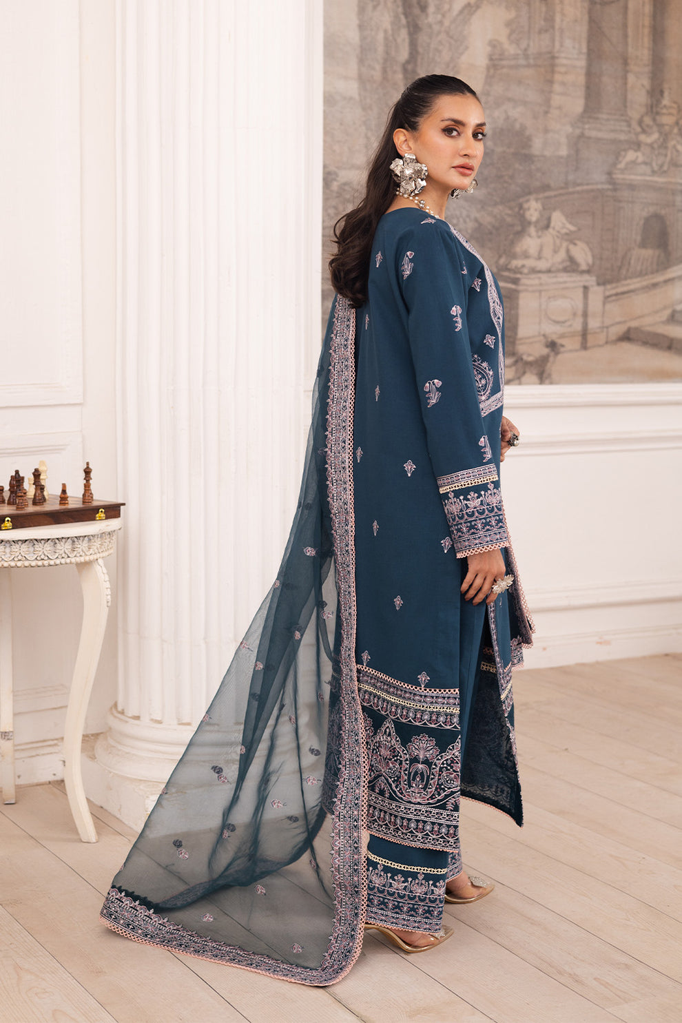 Maryum N Maria | Mira Luxury Lawn | FIROUZEH - FS50101 - by - Libasekhas UK - Registered Vendor of : Maryum N Maria - 100% Original Designer Dresss