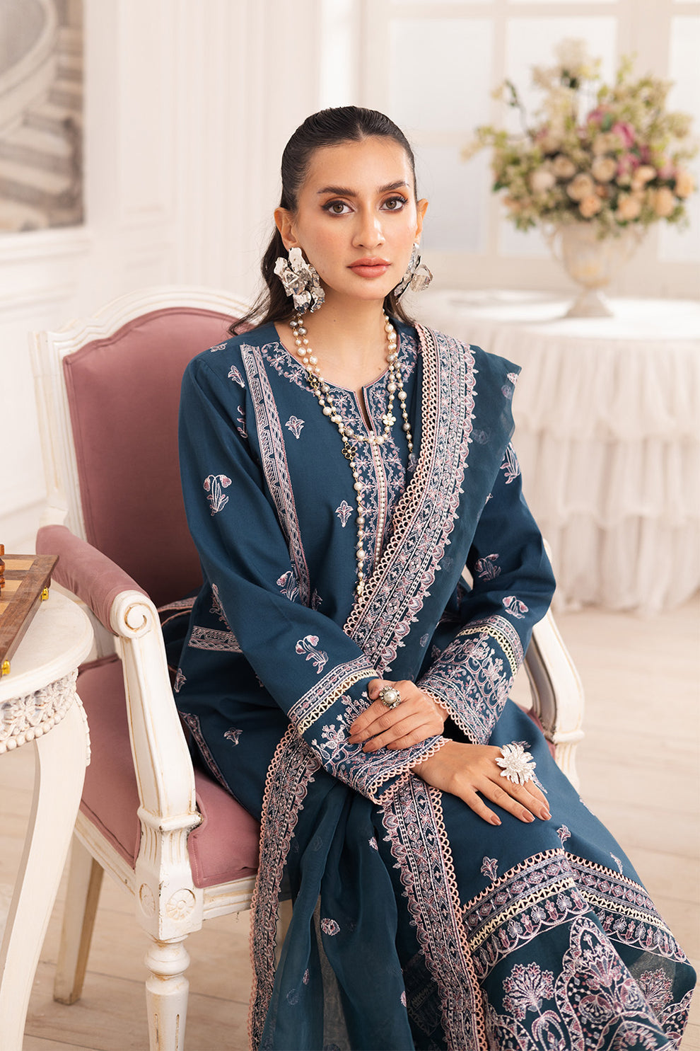 Maryum N Maria | Mira Luxury Lawn | FIROUZEH - FS50101 - by - Libasekhas UK - Registered Vendor of : Maryum N Maria - 100% Original Designer Dresss