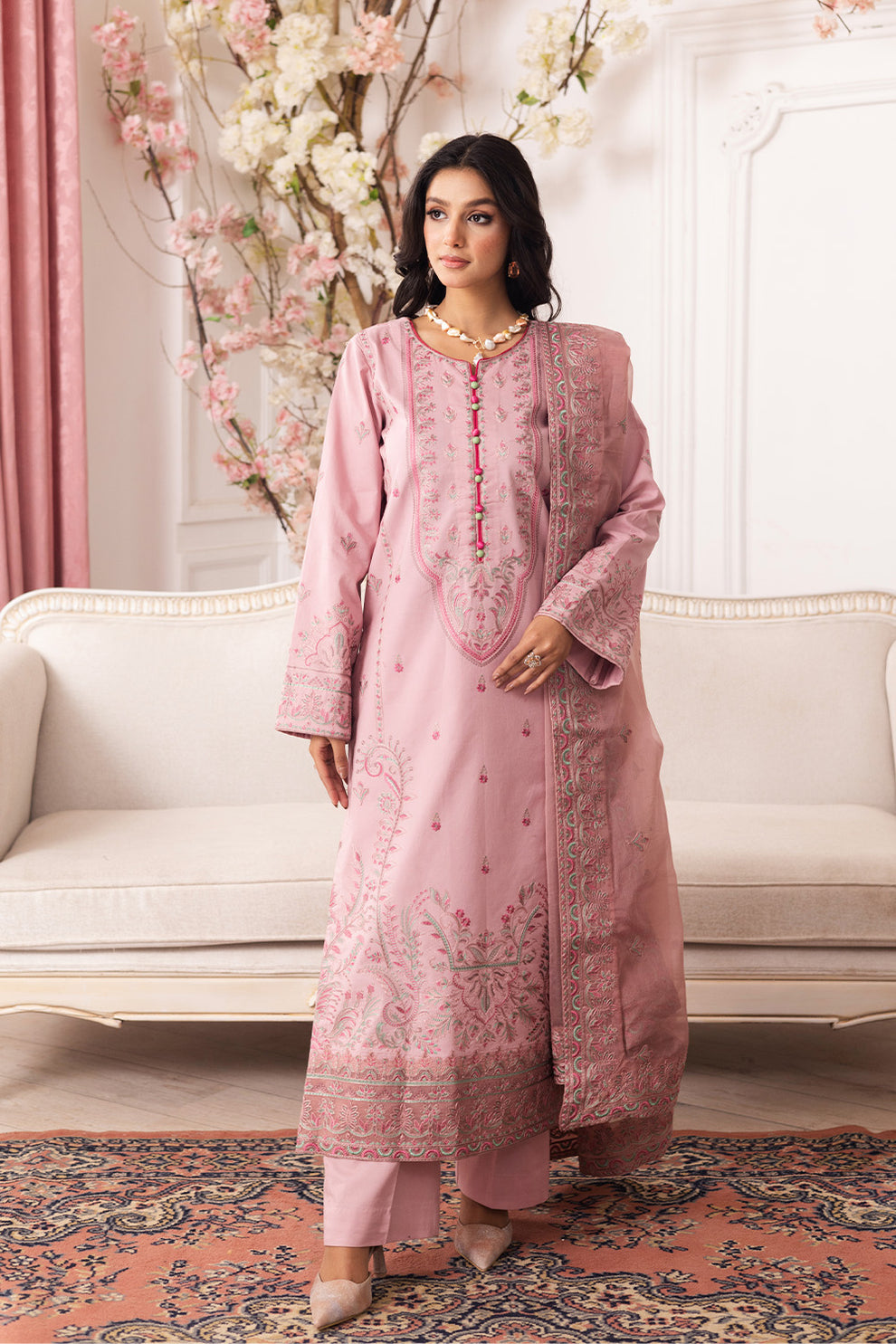 Maryum N Maria | Mira Luxury Lawn | MEHAR - FS50102 - by - Libasekhas UK - Registered Vendor of : Maryum N Maria - 100% Original Designer Dresss