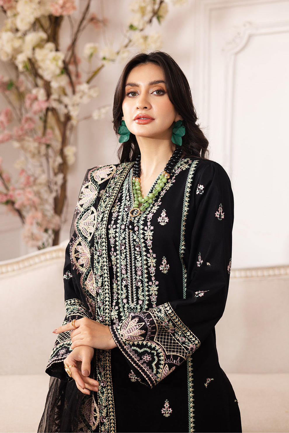 Maryum N Maria | Mira Luxury Lawn | SARA - FS50103 - by - Libasekhas UK - Registered Vendor of : Maryum N Maria - 100% Original Designer Dresss