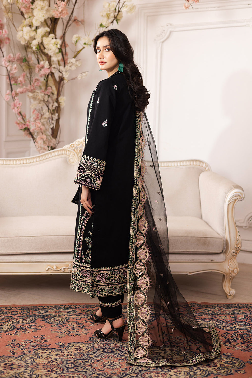 Maryum N Maria | Mira Luxury Lawn | SARA - FS50103 - by - Libasekhas UK - Registered Vendor of : Maryum N Maria - 100% Original Designer Dresss