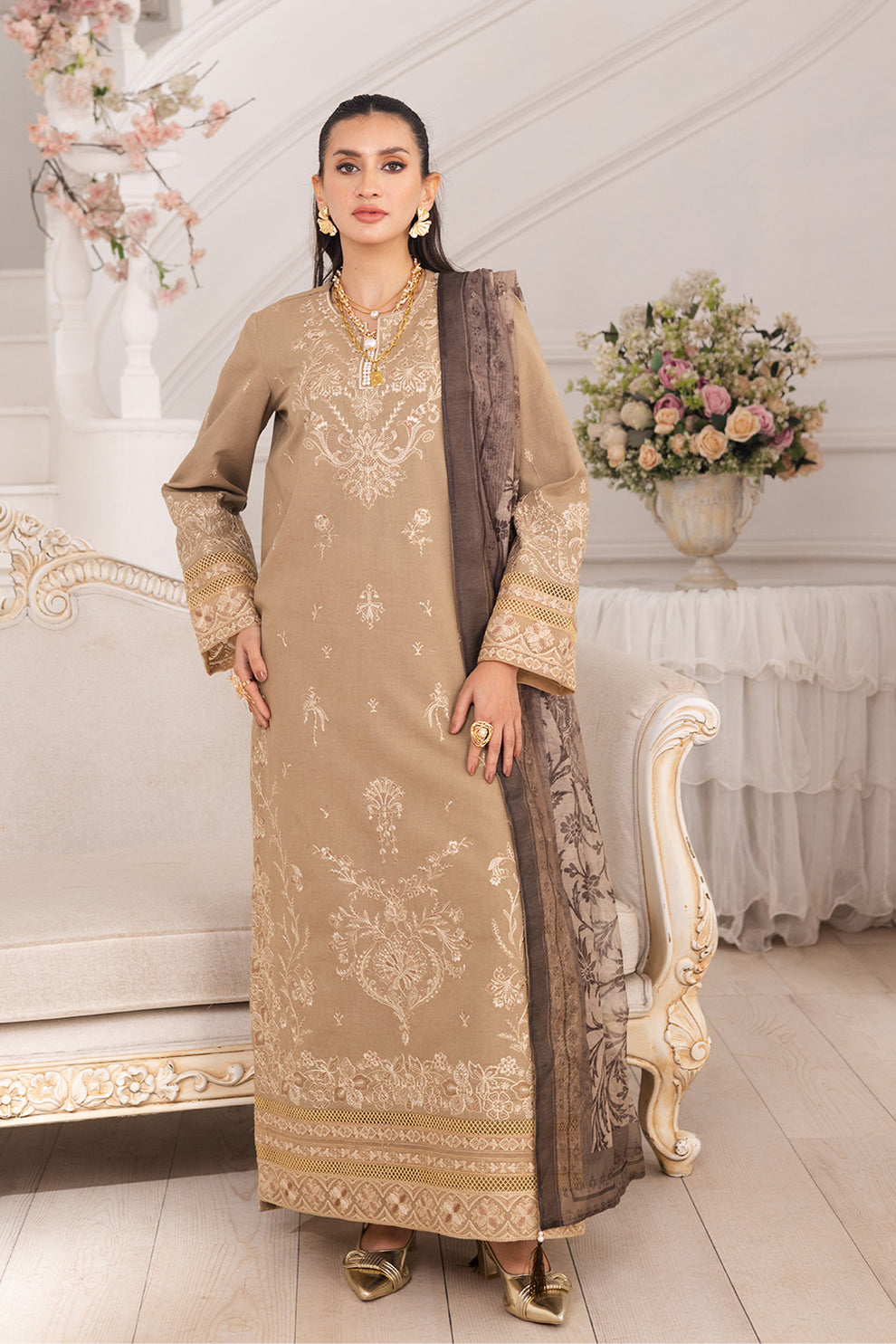 Maryum N Maria | Mira Luxury Lawn | LEYLA - FS50105 - by - Libasekhas UK - Registered Vendor of : Maryum N Maria - 100% Original Designer Dresss