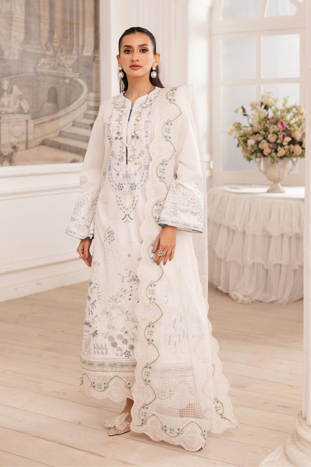 Maryum N Maria | Mira Luxury Lawn | MAIRA - FS50107 - by - Libasekhas UK - Registered Vendor of : Maryum N Maria - 100% Original Designer Dresss