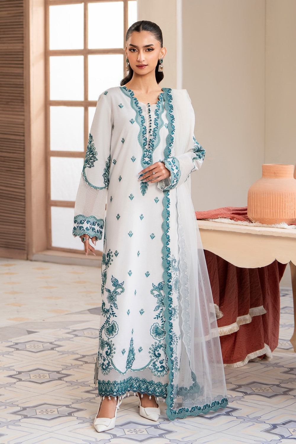 Maryum N Maria | Luxury Lawn 25 | ATOCHA - MS50107 - by - Libasekhas UK - Registered Vendor of : Maryum N Maria - 100% Original Designer Dresss