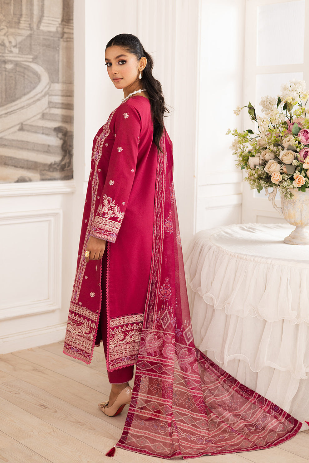 Maryum N Maria | Mira Luxury Lawn | NARGES - FS50108 - by - Libasekhas UK - Registered Vendor of : Maryum N Maria - 100% Original Designer Dresss