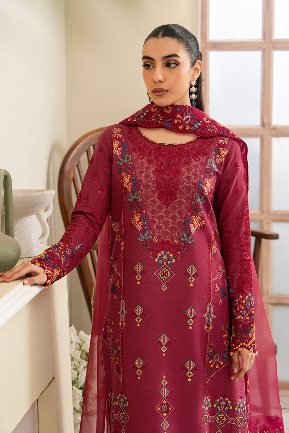 Maryum N Maria | Luxury Lawn 25 | AFINA - MS50108 - by - Libasekhas UK - Registered Vendor of : Maryum N Maria - 100% Original Designer Dresss
